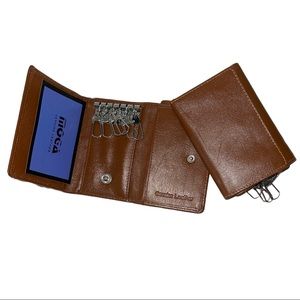 Keychain Wallet with Valet Keychain Set of 2